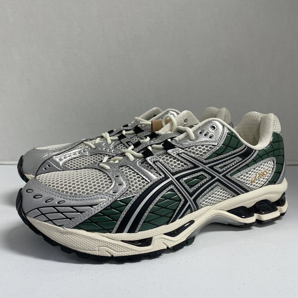 ASICS Gel Nimbus 10.1 Cream Grove 1203A761 101 Size 9.5 Mesh Runner White Green